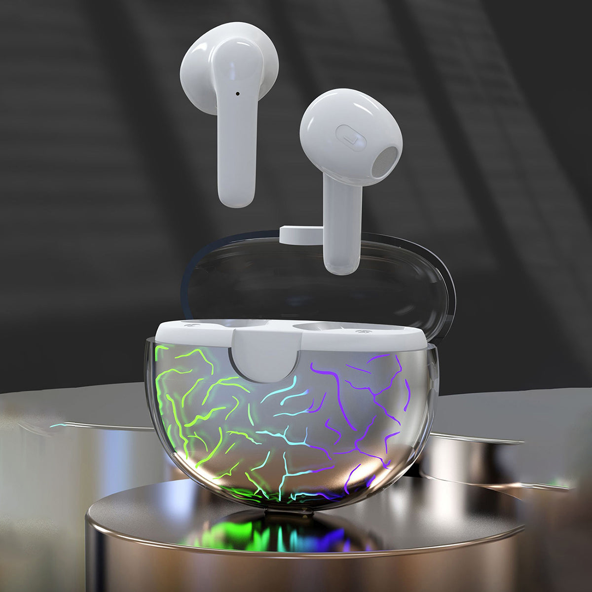 JS58 Bluetooth 5.1 Wireless Earphones TWS Touch Sports Music Headsets with Color Breathing Light JS58 Bluetooth 5.1 Wireless Earphones TWS Touch Sports Music Headsets with Color Breathing Light